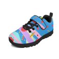 thumbnail image 1 of Pointodoor Rainbow Crayons Pens Shoes for Kids Non Slip Running Walking Casual Sneakers Lightweight Single Buckle Athletic Trail Sports Shoes for Preschool Students, 1 of 7
