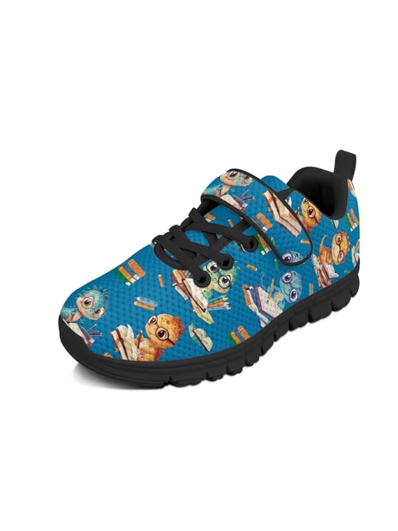 Spider Shoes for Boys Single Buckle Sneakers Kids Breathable Halloween Running Shoes Lightweight Anti-Slip Tennis Walking Athletic Sneakers for Little Kid/Big Kid