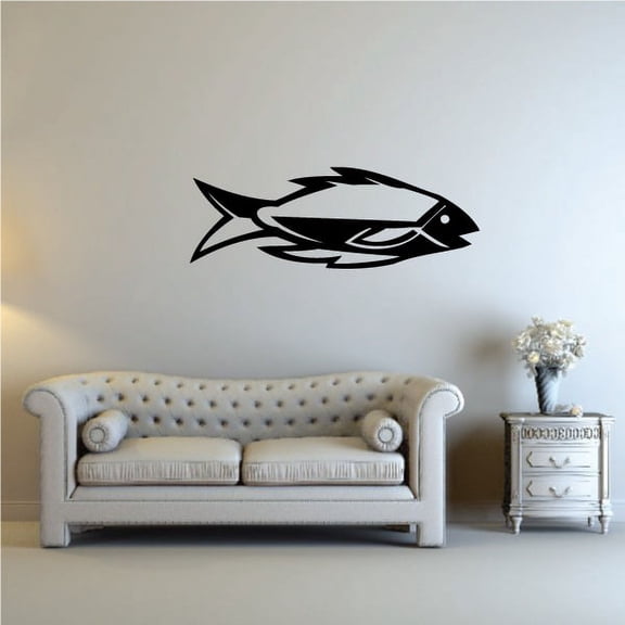 Pointy Bass Decal - 36 Inches