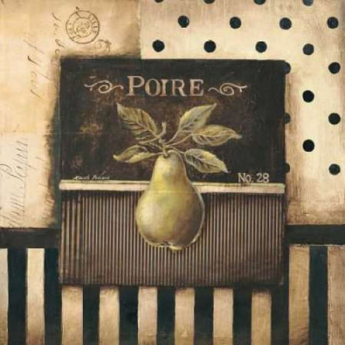 Poire - square Canvas Art - Kimberly Poloson (24 x 24)
