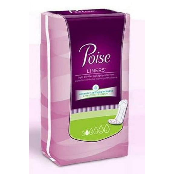 Poise Bladder Control Pad Light Absorbency Polyacrylate Female Disposable 8.5 Inch Length - 264 Count