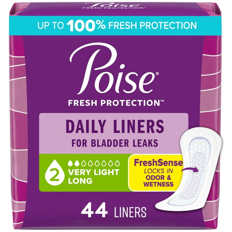 【送料無料/新品】 Daily Poise Incontinence Long Thin, Ultra Liners, Panty 在宅介護看護