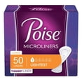thumbnail image 1 of Poise Daily Long Length Incontinence Super Light Panty Microliners for Women, 50 Count, 1 of 6