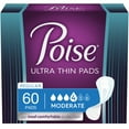 thumbnail image 1 of Poise Fresh Protection Ultra Thin Female Incontinent Pad Regular Length 9.4 Inch Length 51397, Moderate, 180 Ct, 1 of 7