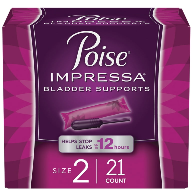 Poise Impressa Women's Incontinence Bladder Support for Women, Bladder  Control, Size 2, 21ct 