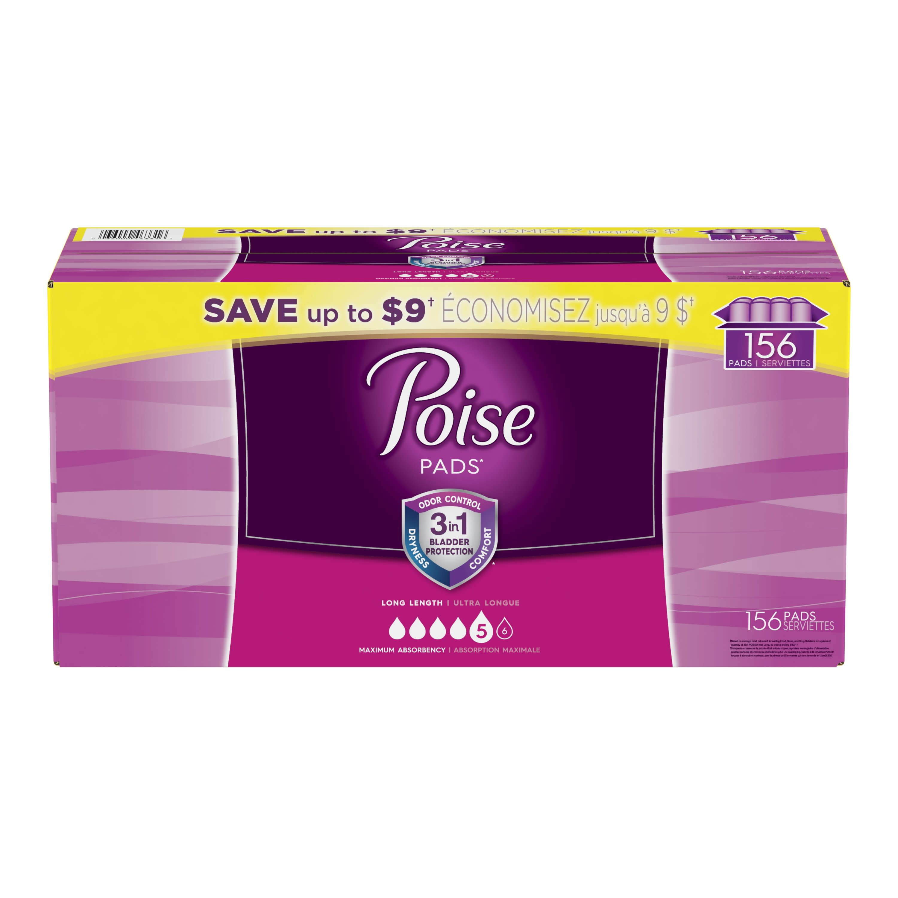 Poise Maximum Absorbency Regular Incontinence Pads, 14 ct - QFC