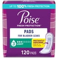 thumbnail image 1 of Poise Incontinence Pads & Postpartum Incontinence Pads, 3 Drop Light Absorbency, Regular Length, 120 Count (4 Packs of 30), Packaging May Vary, 1 of 4