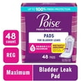 thumbnail interactive-video image 1 of Poise Incontinence Pads for Women, 5 Drop Maximum Absorbency, Regular Length, 48 Count, 1 of 9