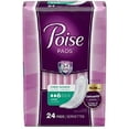 Poise Ultra Long Thin Panty Pad Liner, 24 Count Instant Odor