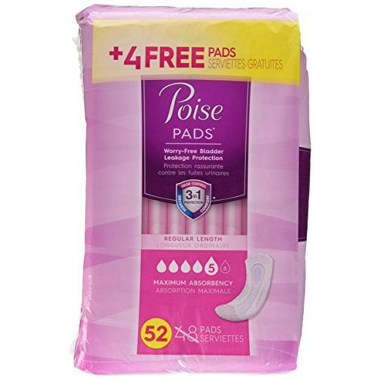 Poise Pads Maximum Absorbency 48/Pack — Mountainside Medical Equipment