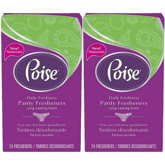 Poise Panty Fresheners, 24 Count