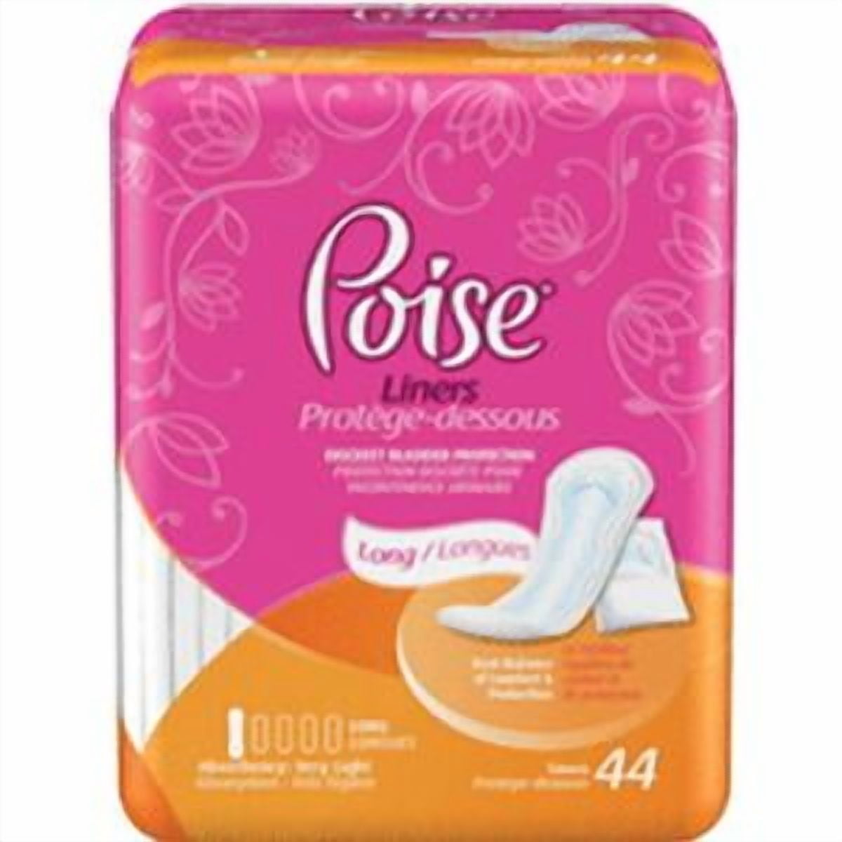 Poise Pantyliners Very Light Extra Coverage Pack(age) (44 Each)