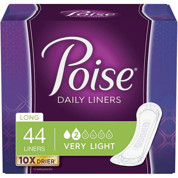 Poise Pantyliners Very Light Extra Coverage