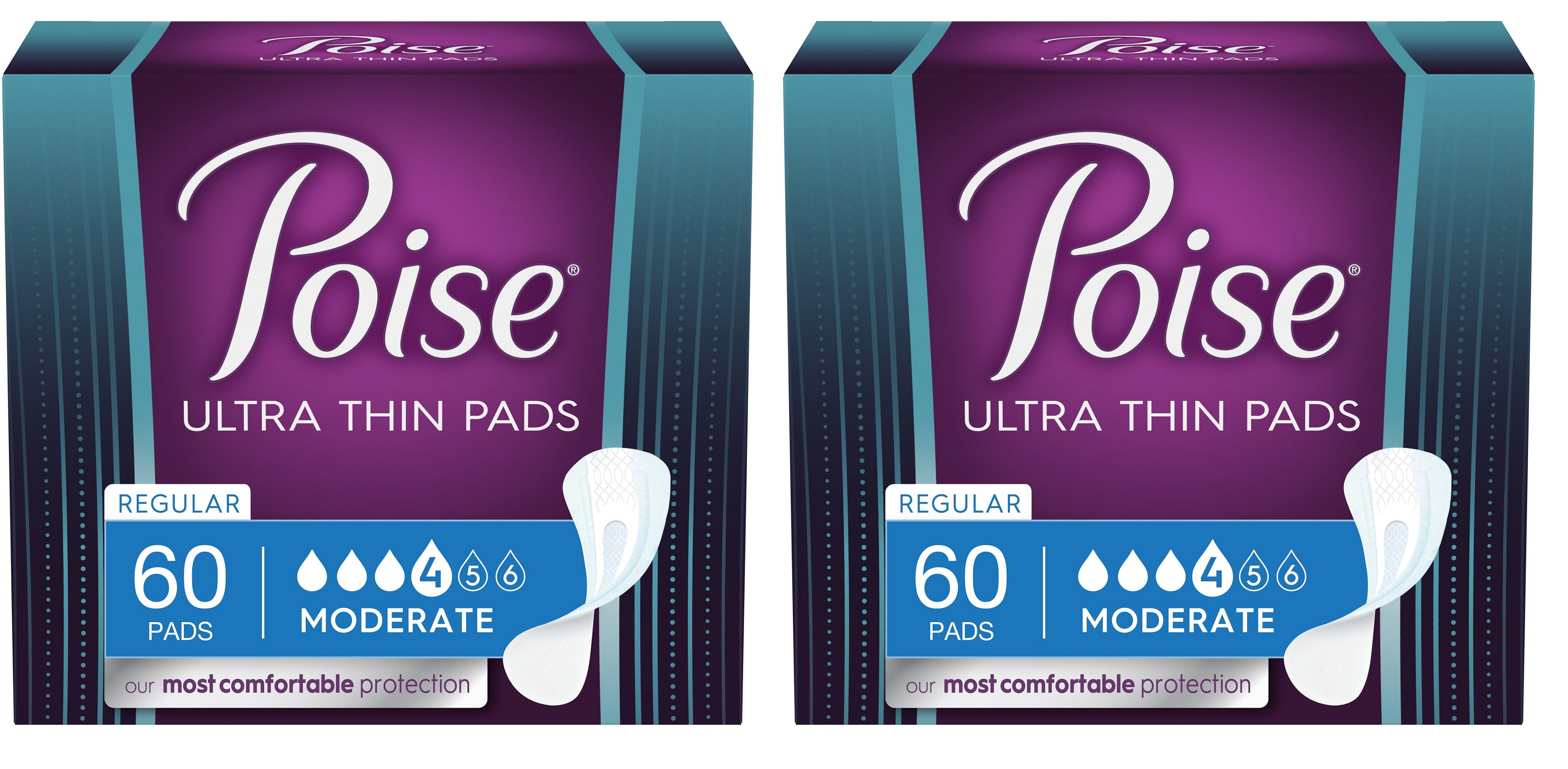 Poise Daily Incontinence Panty Liners, 2 Drop, Very Light Absorbency,  Regular, 87Ct 