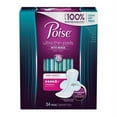 Poise Ultra Thin Max Absorbency Pads, 34 Count