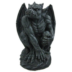 PTC Poised Protector Winged Gargoyle Statue, 4"D x 4"W x 7"H, Gray