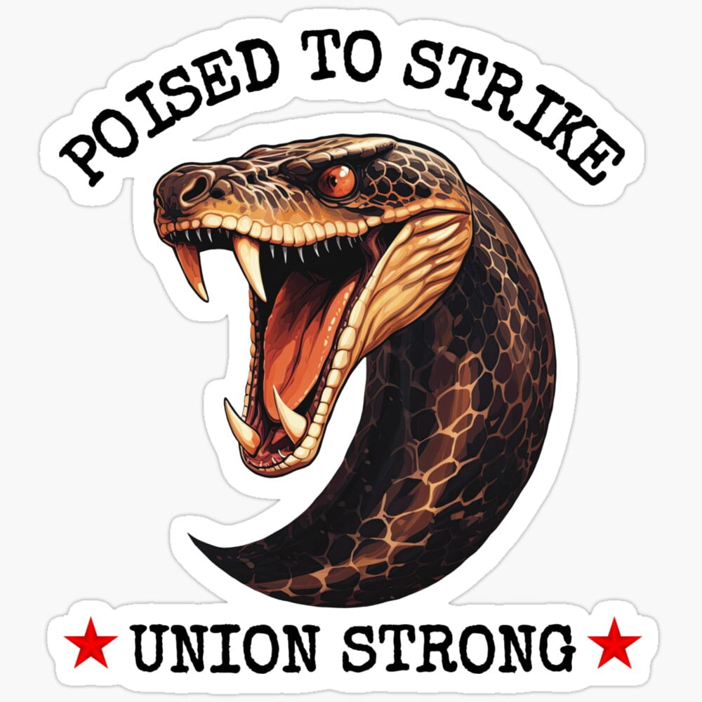 Poised To Strike Union Strong Stickerphone Decal Water Bottle Stickers ...