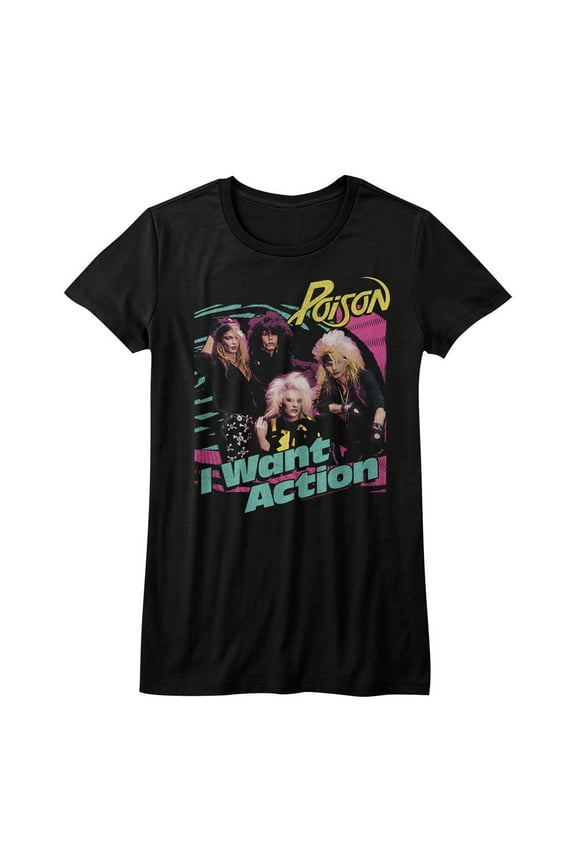 Poison Bright Action Black Women's T-Shirt