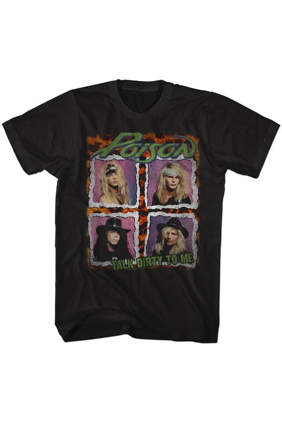 Poison Dist Tour Shirt Black Adult T-Shirt 6Xl