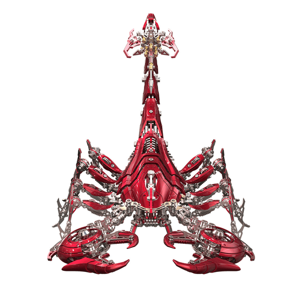 Poison Flame Mechanical War Scorpion Model Kit, 1073PCS 3D Metal Puzzle DIY Assembly Craft, Cyberpunk Industrial Desk Decor Collectible for Adults Enthusiasts