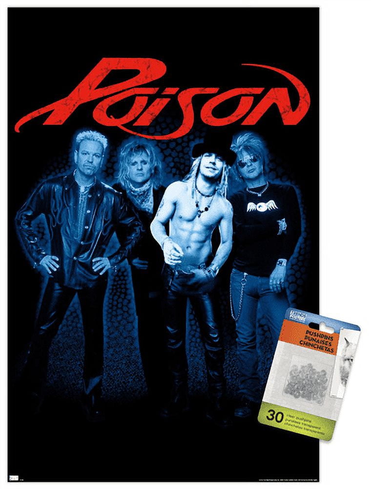 Poison - Group Wall Poster with Push Pins, 14.725" x 22.375"