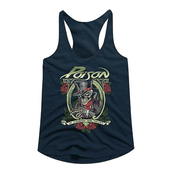 Poison In Poison We Trust Midnight Navy Women's Racerback Tank Top M