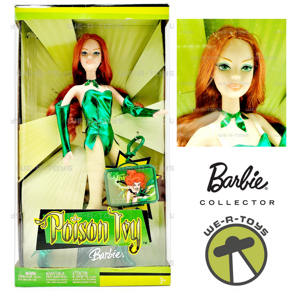 Poison Ivy Barbie Doll DC Comics 2004 Mattel H1668