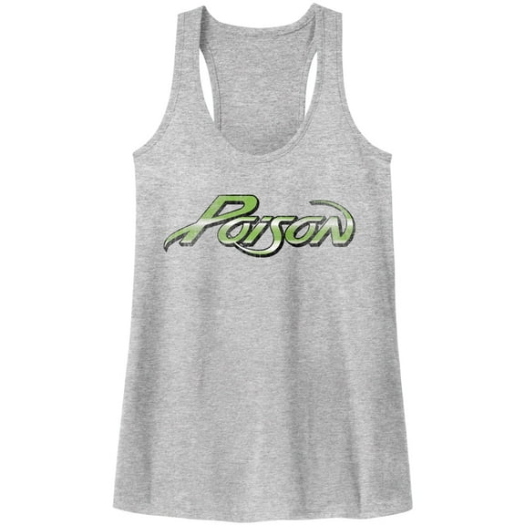 Poison Logo Heather Women's Racerback Tank Top