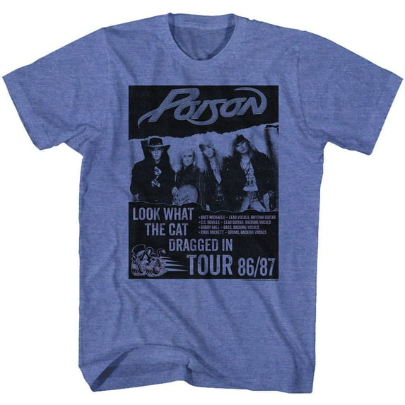 Poison Look What The Cat Dragged In Tour Adult T-Shirt