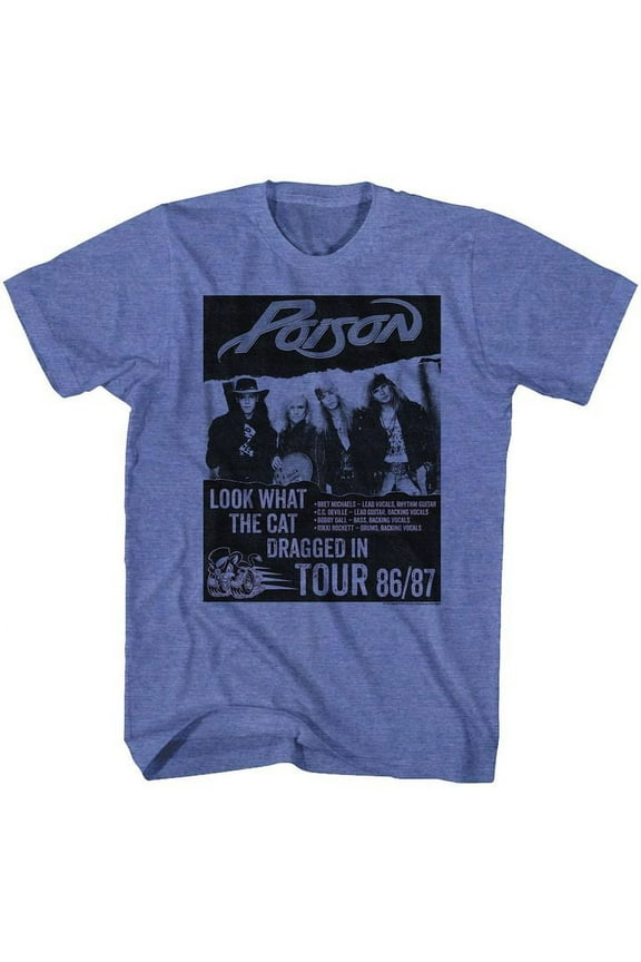 Poison Look What The Cat Dragged In Tour Adult T-Shirt