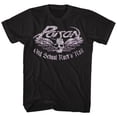 thumbnail image 1 of Poison Old School Rock N Roll Black Adult T-Shirt Lt, 1 of 2