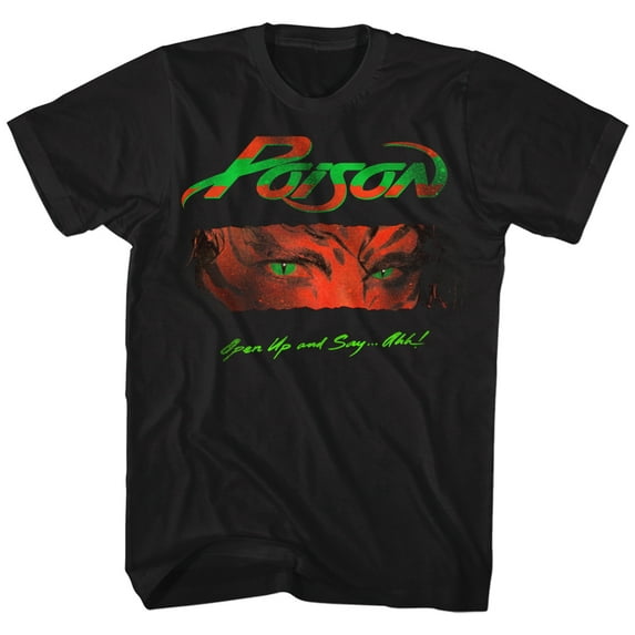 Poison Open Up And Say Ahh Black Adult T-Shirt