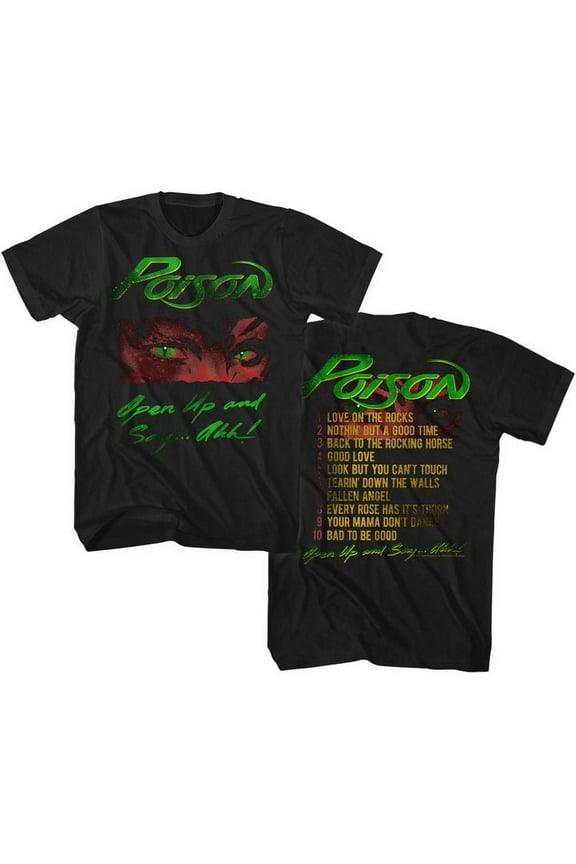 Poison Open Up Black Adult T-Shirt 2Xlt ***F&B***