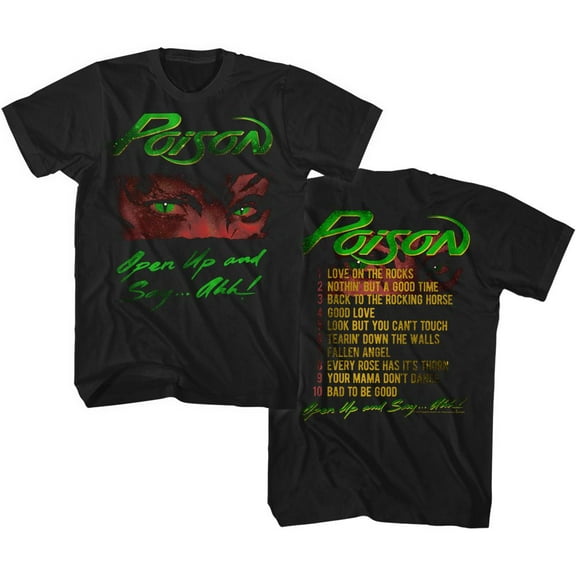 Poison Open Up Black Adult T-Shirt 4Xlt ***F&B***