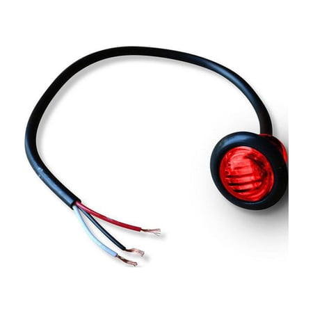 Poison Spyder 3/4 " LED Marker/Turn Signal Lamp (Red) - 41-04-070