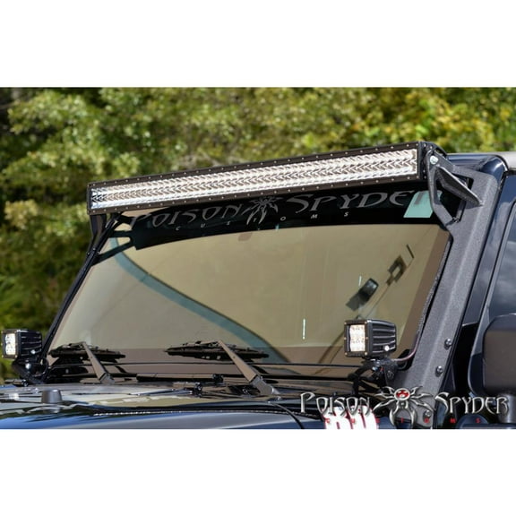 Poison Spyder A-Pillar 50 " Light Bar Mount (Bare) - 45-28-R50