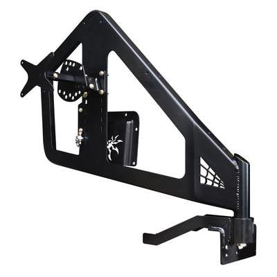 Poison Spyder Customs Frame Mounted Tire Carrier (Black) - 17-62-030TP1