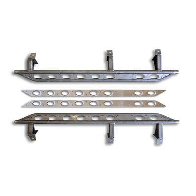 Poison Spyder Frame-Mounted Rocker Knockers (Bare Steel) - 18-08-030