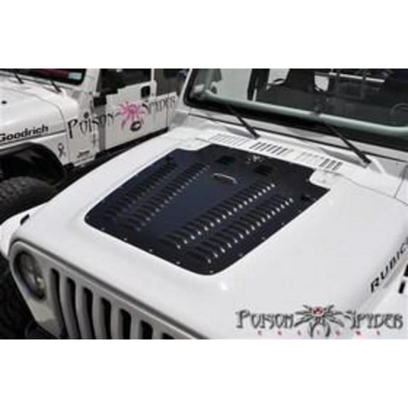 Poison Spyder Hood Louver - 14-53-010 Fits select: 1997-2006 JEEP WRANGLER / TJ