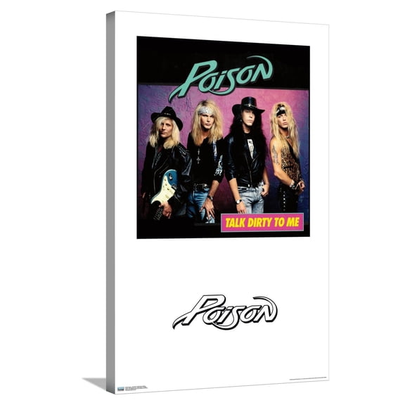Poison - Talk Dirty To Me Album Series Canvas Wall Poster, 22.375" x 34"