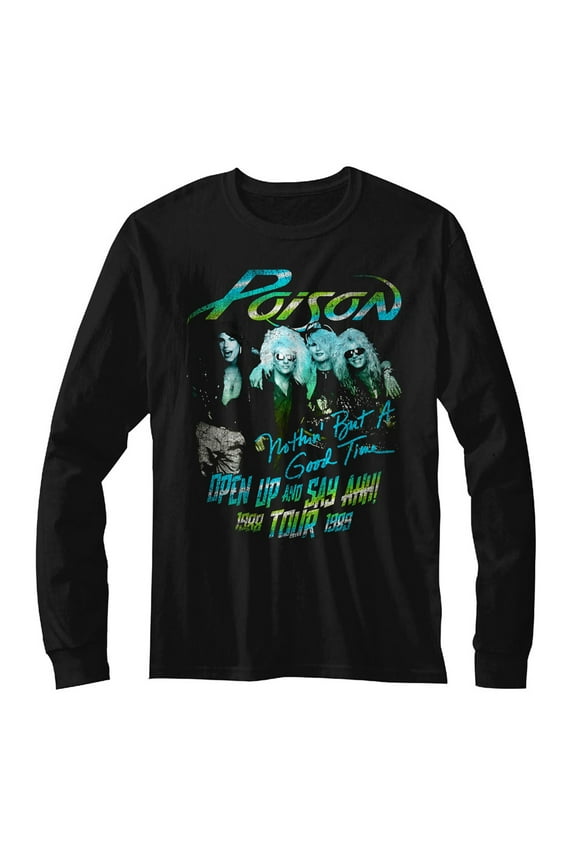 Poison Tour Shirt Black Adult Long Sleeve T-Shirt
