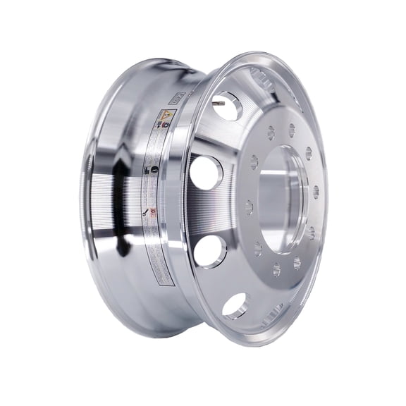 Poisonseries Forged Aluminum 22.5 in Wheel 10x285.75 mm 22.5x8.25 10-Lug, Polished Silver