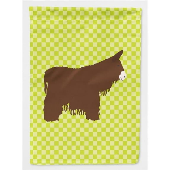 Poitou Poiteuin Donkey Green Flag Canvas House - Green