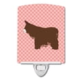 thumbnail image 1 of Poitou Poiteuin Donkey Pink Check Ceramic Night Light, 1 of 1