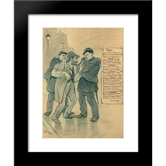 Poivrot 20x24 Framed Art Print by Theophile Steinlen