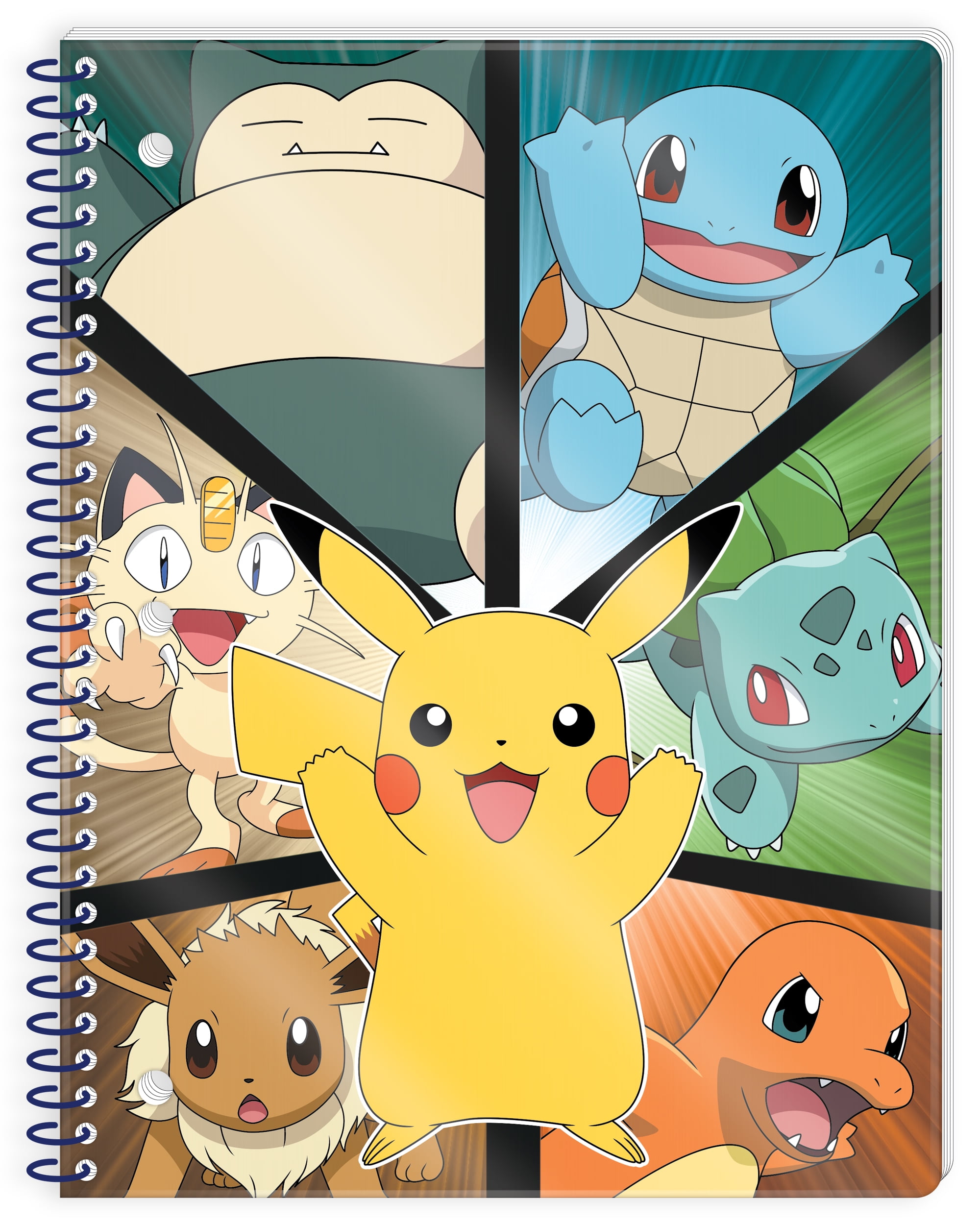 Pokemon Hard Cover Spiral Notebooks Pikachu