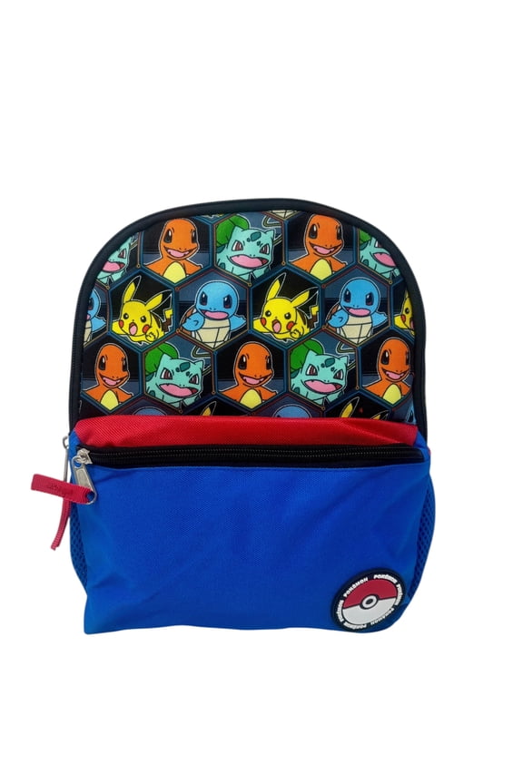 12" Pikachu Backpack  Kids School Bag with All-Over Print, Lightweight Mini Backpack
