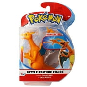 Pokemon Charizard Battle Feature Figure - 4.5 inch Charizard Battle Figure with Fire Missile Launcher