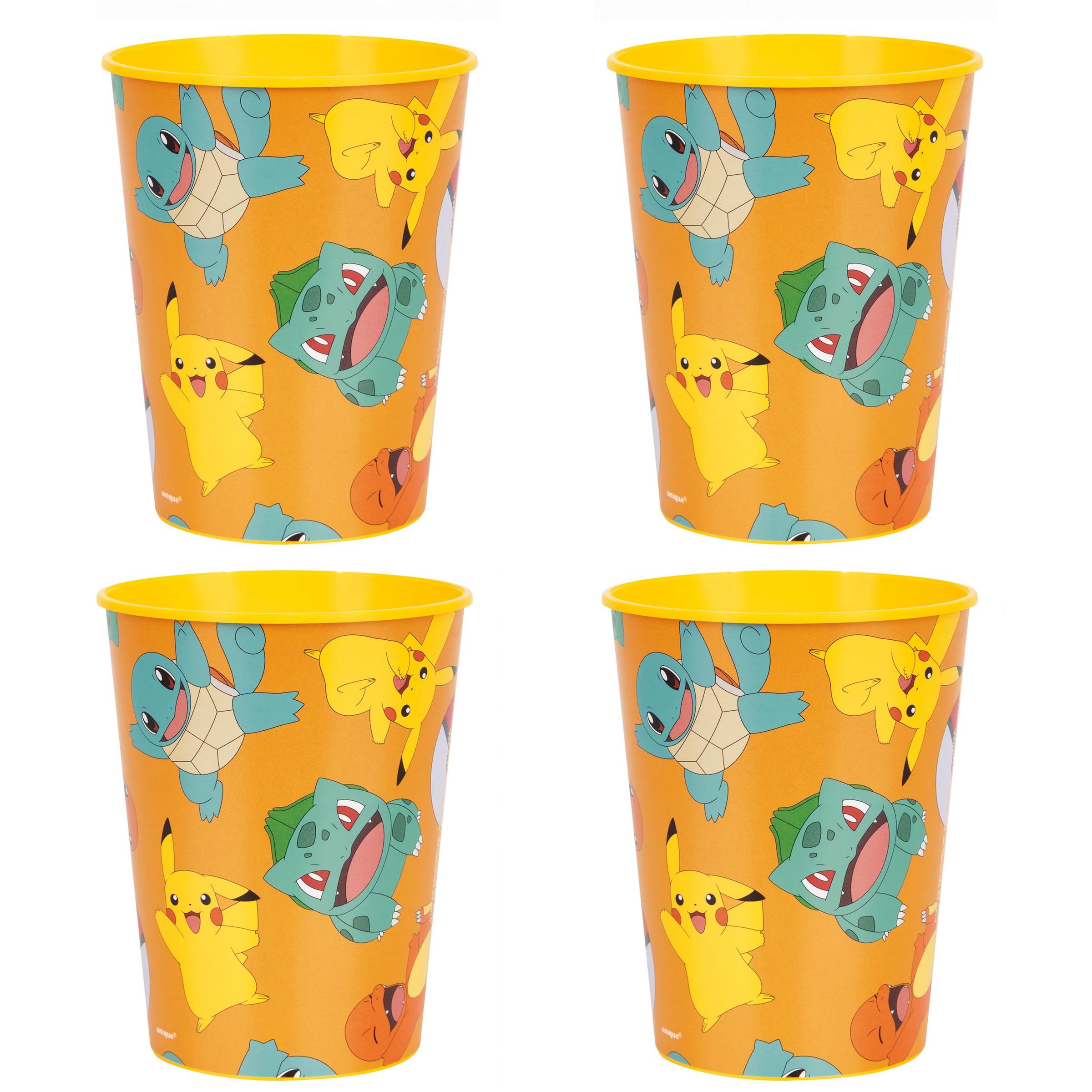 Pokémon 4 Count 16oz Plastic Stadium Cup
