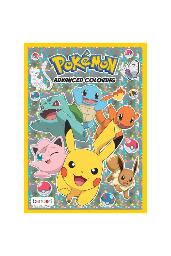 Pokémon 40-Page Advanced Coloring Book, Paperback, by Bendon